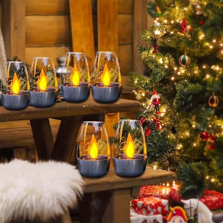 Flameless Flickering Candles 6-Pack: $8.98