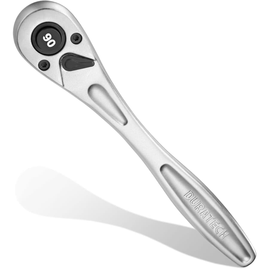 Duratech 1/2 Ratchet Handle 90-Tooth Socket Wrench: $9
