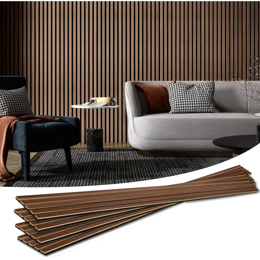 Art3d 4-Piece Wood Slat Acoustic Panels: $120