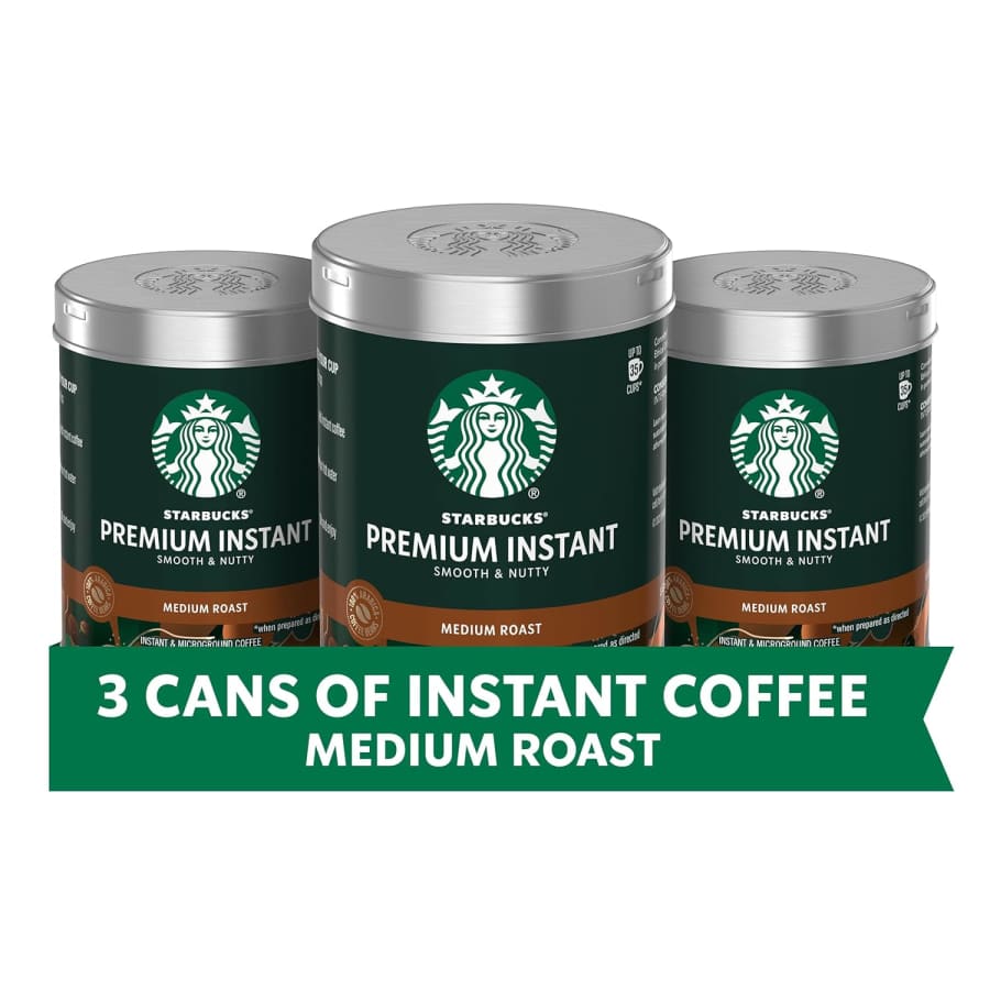 Starbucks Premium Instant Coffee 3-Tins: $17 w/ Sub & Save Starbucks Premium Instant Coffee 3-Tins: $17 w/ Sub & Save
