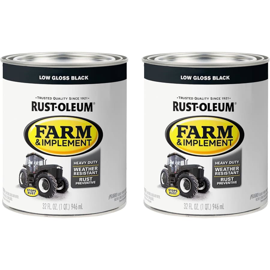 Rust-Oleum Farm & Implement Enamel Paint 1-Quart Can 2-Pack: $20
