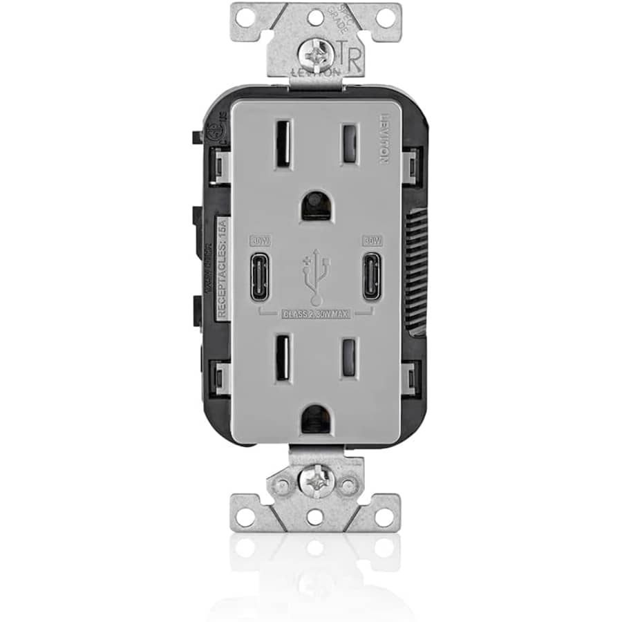Leviton 30W USB Dual Type-C Wall Charger: $19.19 Leviton 30W USB Dual Type-C Wall Charger: $19.19