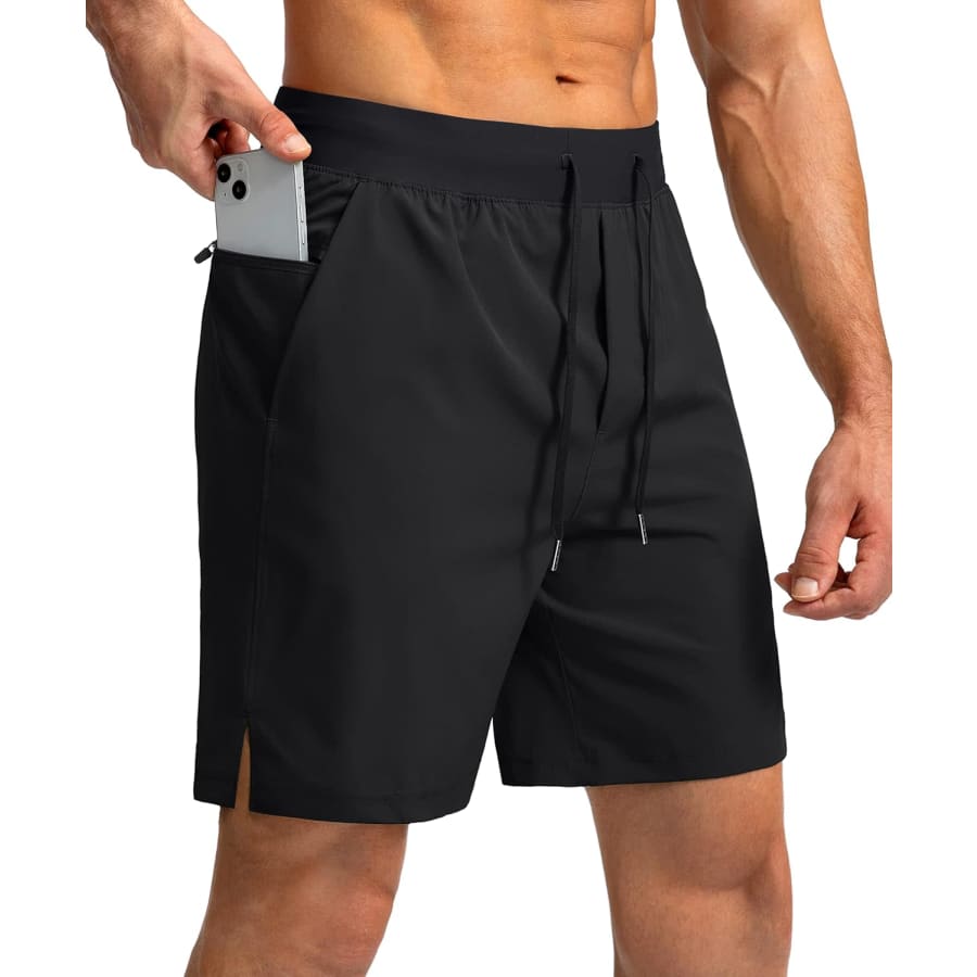 Men's Running Shorts with Zipper Pockets: $14.87