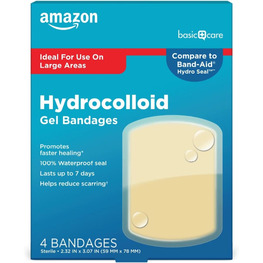 Amazon Basic Care Hydrocolloid Gel Bandages 4-Pack: $7.95 w/ Subscribe & Save