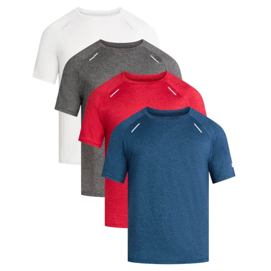 Russell Athletic Men's Runner Tech T-Shirt 4-Pack: $19