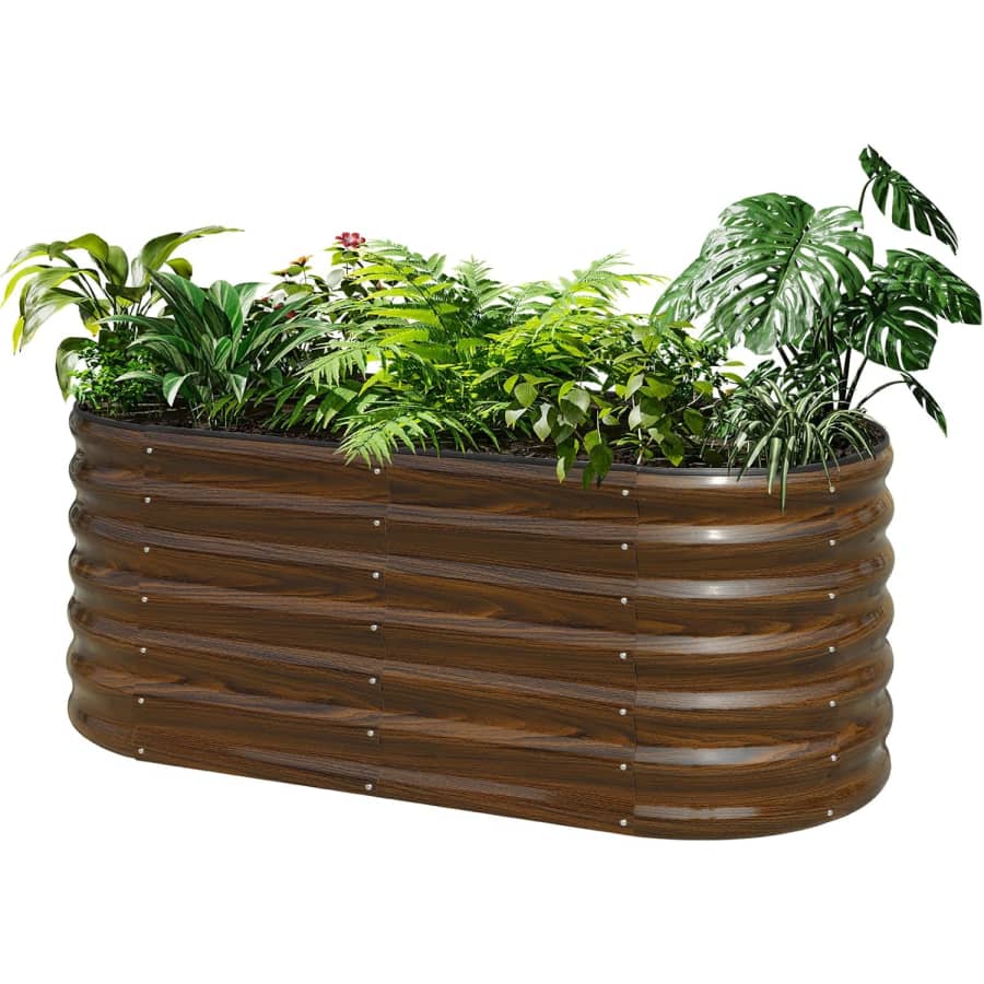 SnugNiture Galvanized Steel Raised Garden Bed: $48