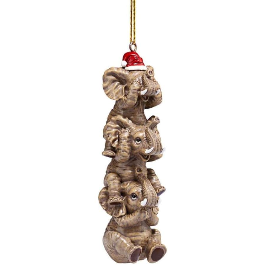 Design Toscano See, Speak, Hear No Evil Elephant Holiday Tree Ornament: $7.30 Design Toscano See, Speak, Hear No Evil Elephant Holiday Tree Ornament: $7.30