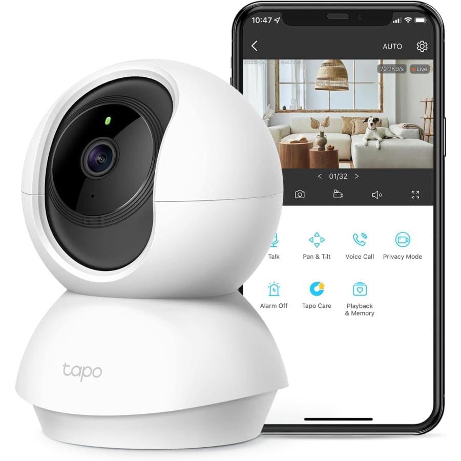 TP-Link Tapo 2K Pan Tilt Security Camera: $20