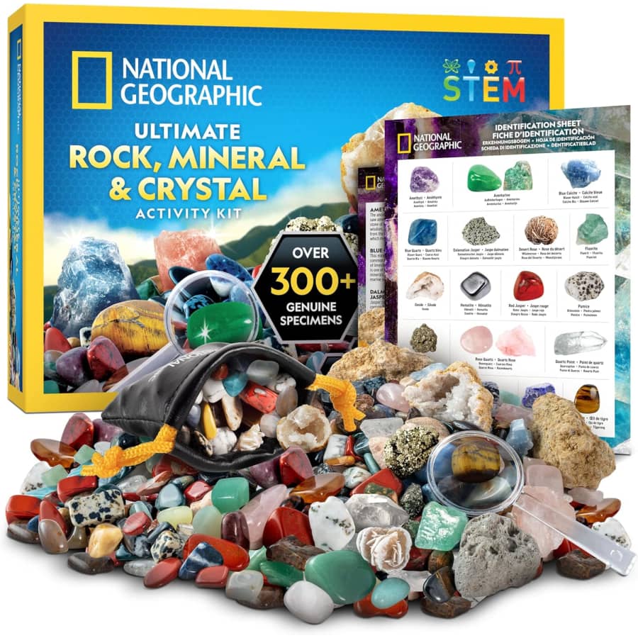 National Geographic Rock Collection Box for Kids: $15