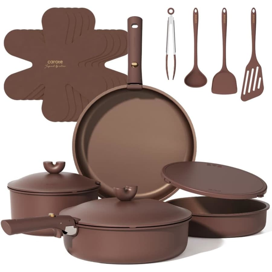 Carote 18-Piece Pots and Pans Set: $80