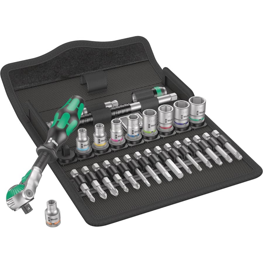 Wera 28-Piece 1/4" SAE Ratchet Set: $110 Wera 28-Piece 1/4" SAE Ratchet Set: $110
