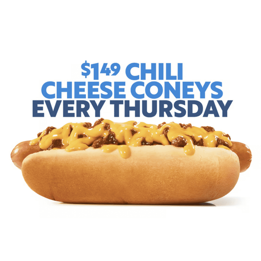 Sonic Chili Cheese Coneys: $1.49 on Thursdays Sonic Chili Cheese Coneys: $1.49 on Thursdays