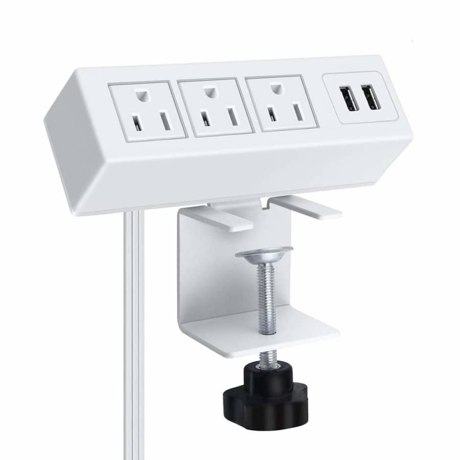 3-Outlet Desk Power Strip with USB: $16