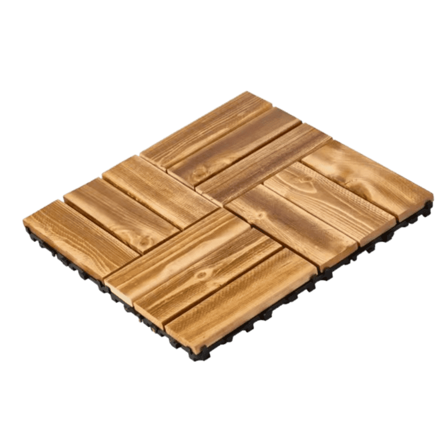 Vevor 12" x 12" Interlocking Wooden Deck Tiles 10-Pack: $36 Vevor 12" x 12" Interlocking Wooden Deck Tiles 10-Pack: $36