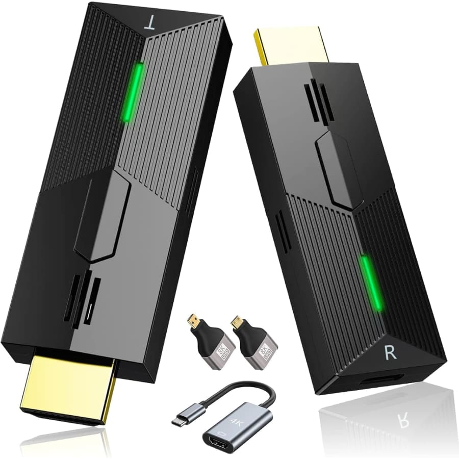 Wireless HDMI Transmitter and Receiver Kit: $24.99 Wireless HDMI Transmitter and Receiver Kit: $24.99