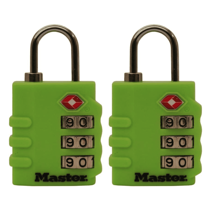 Master Lock 4684T Set Your Own Combination TSA Approved Luggage Lock 2-Pack: $16