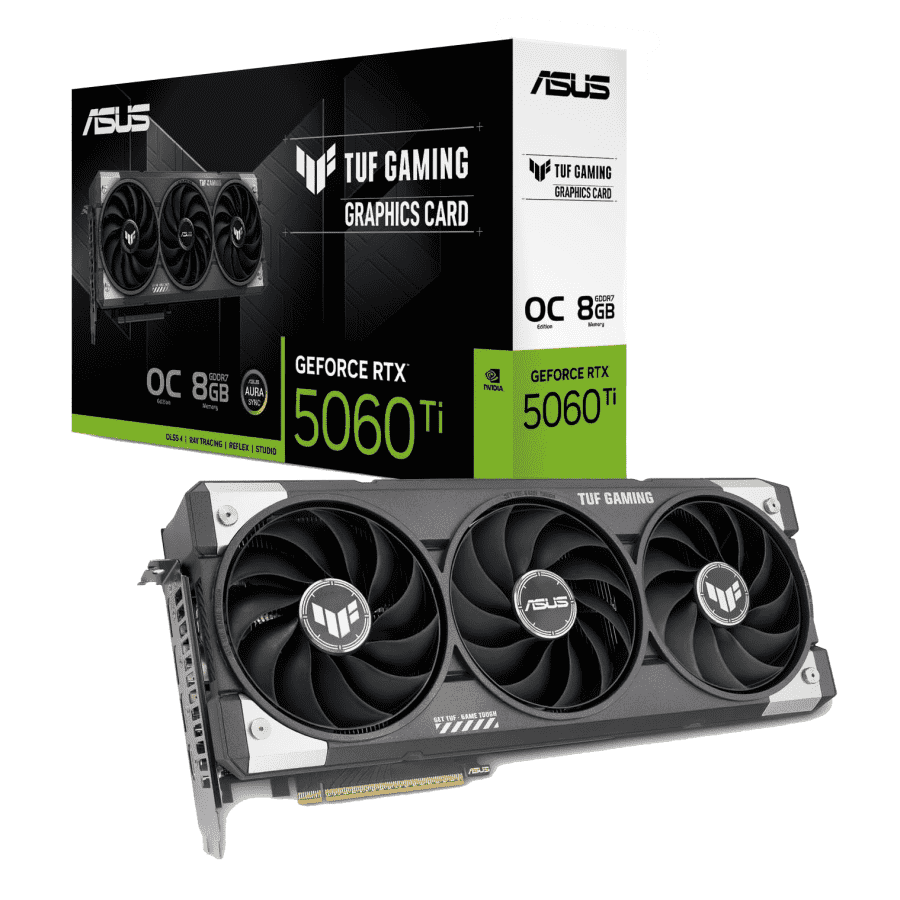 Asus TUF Gaming GeForce RTX 5060 Ti 8GB OC Edition GPU: $360