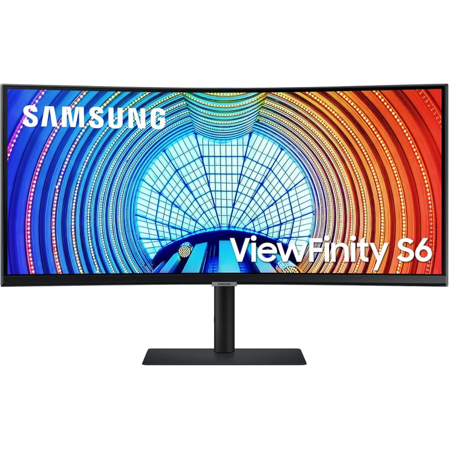 Samsung ViewFinity S65UA 34" Ultrawide 1440p HDR Curved Gaming Monitor: $330