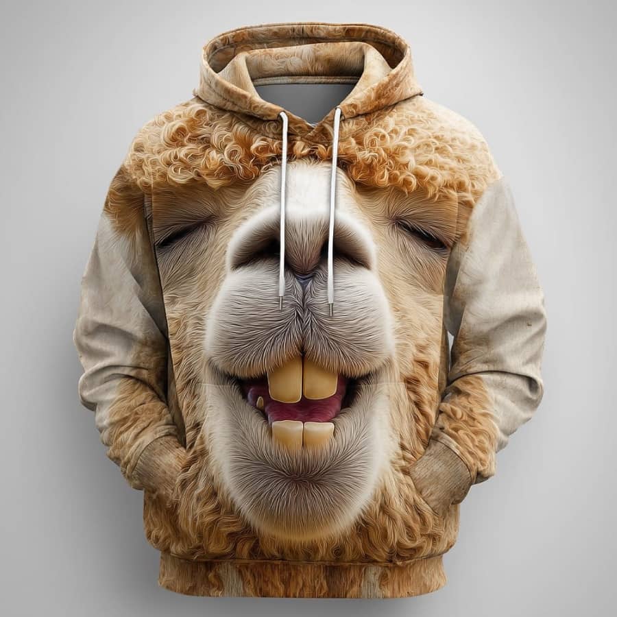 Men's Animal Optical Illusion Hoodie: $11 Men's Animal Optical Illusion Hoodie: $11