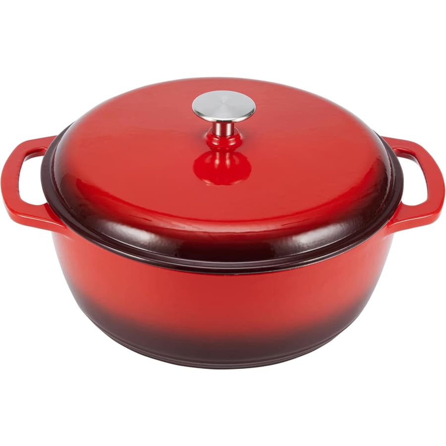 Amazon Basics 6-Quart Enameled Cast Iron Dutch Oven: $39.98 Amazon Basics 6-Quart Enameled Cast Iron Dutch Oven: $39.98