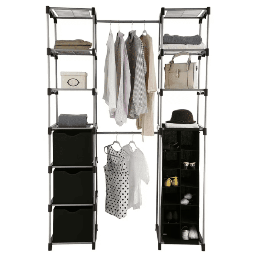Mainstays 2-Tower 9-Shelf Closet Organizer: $29
