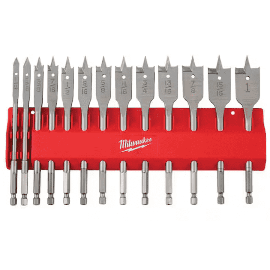 Milwaukee 13-Piece High Speed Wood Spade Bit Set: $20 Milwaukee 13-Piece High Speed Wood Spade Bit Set: $20