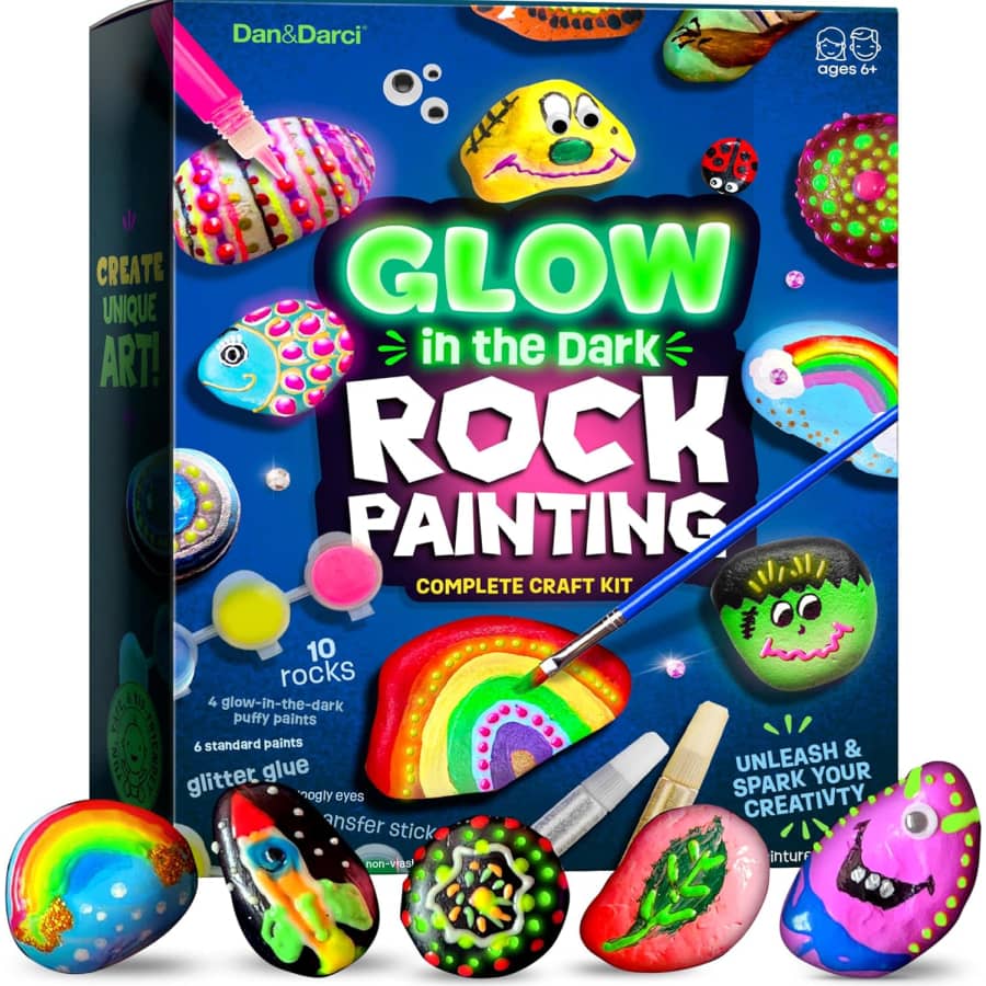 Dan&Darci Kids Rock Painting Kit: $9.99 w/ Prime