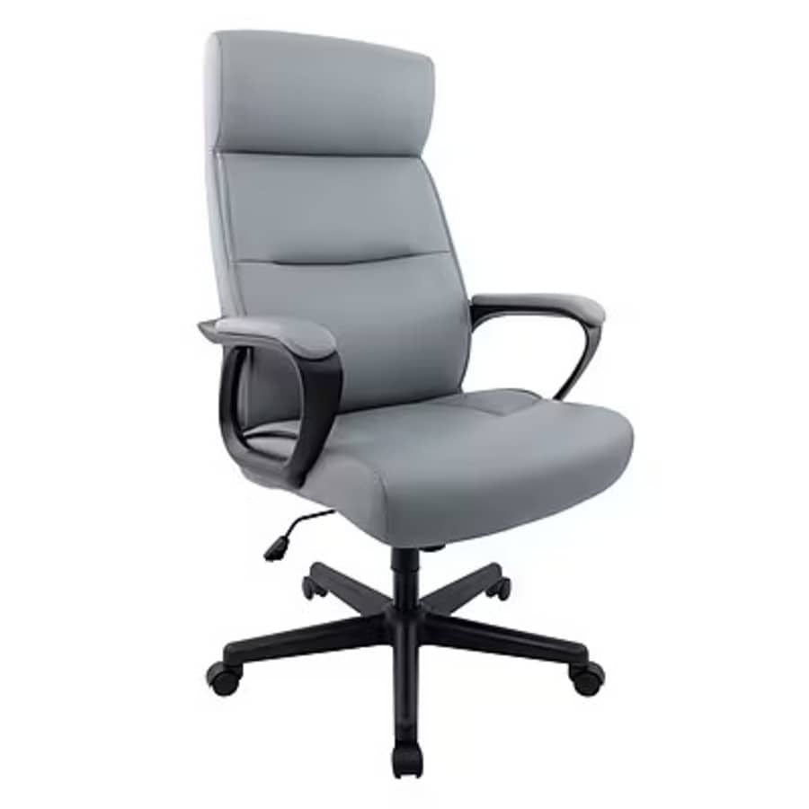 Staples Rutherford Ergonomic Faux Leather Swivel Executive Chair: $90