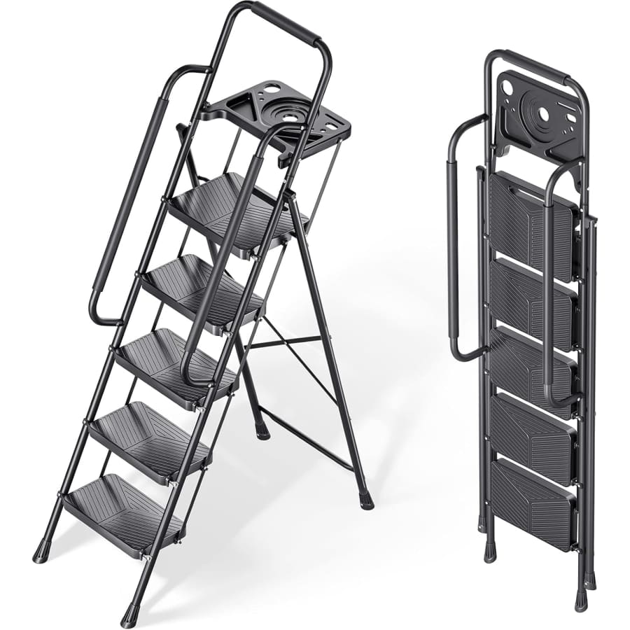 KingRack Folding 5-Step Ladder: $80.99