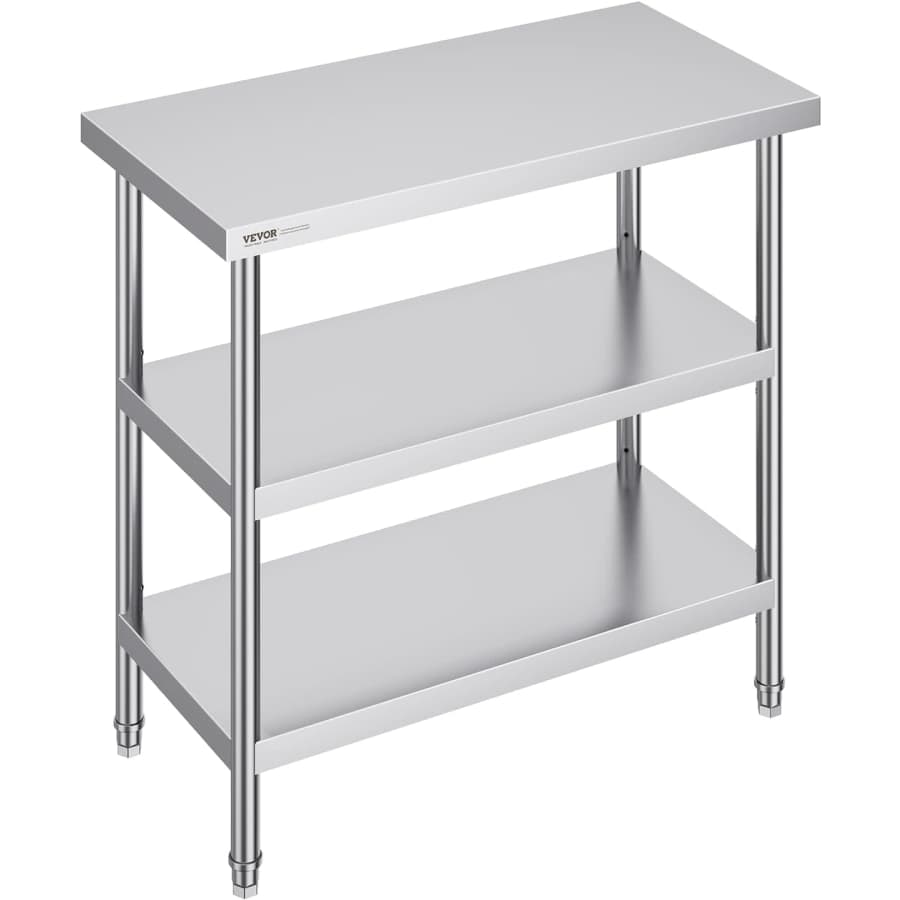 Vevor Stainless Steel Food Prep Table: $87 Vevor Stainless Steel Food Prep Table: $87
