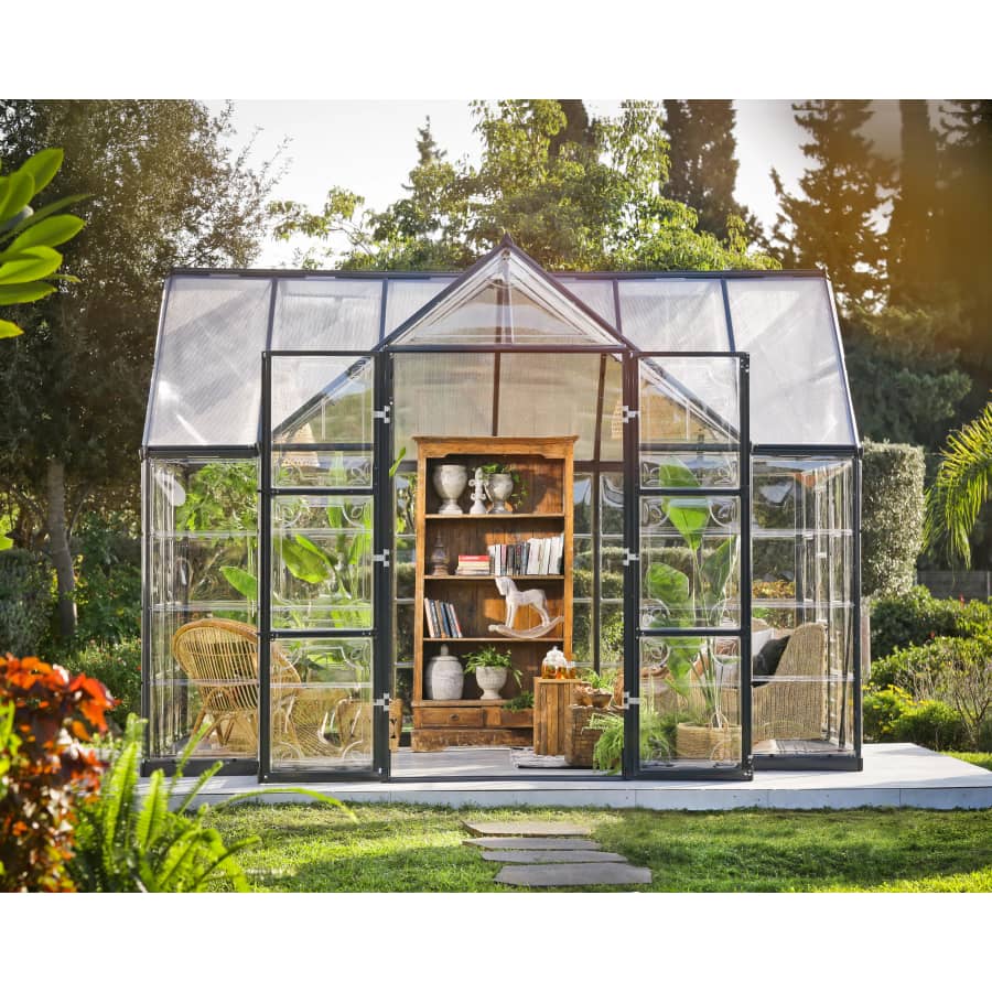Palram Victory 12'x10'x8' Greenhouse Kit: $1,867 Palram Victory 12'x10'x8' Greenhouse Kit: $1,867