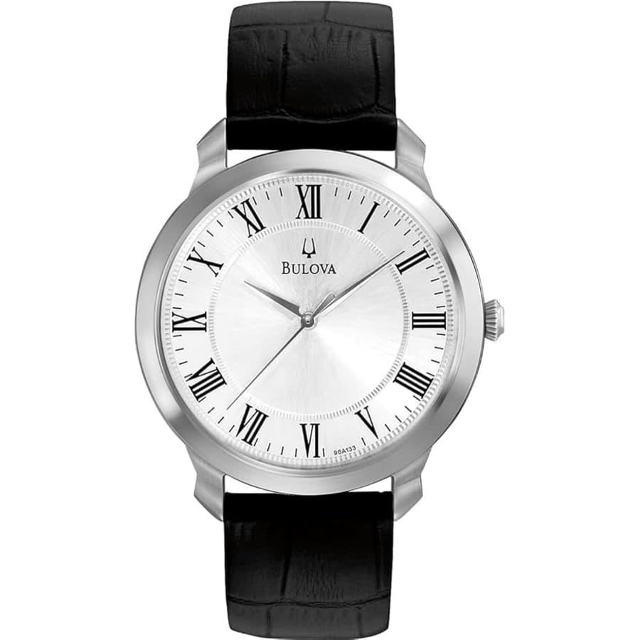 Bulova Men's Classic 3-Hand Quartz Leather Strap Watch: $168