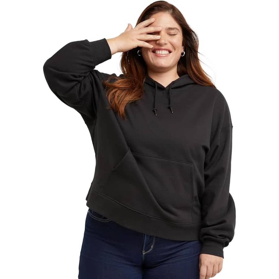 Hanes Women's Originals Pullover Hoodie: $8