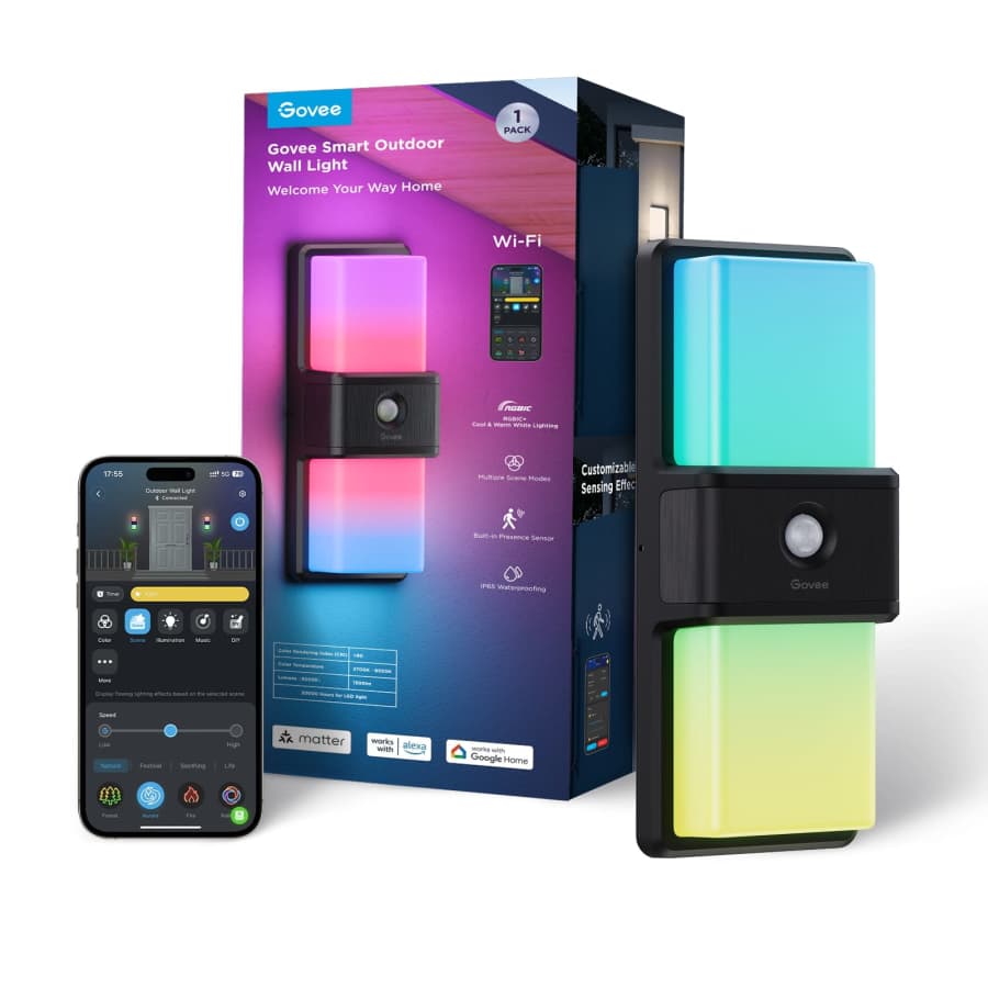 Govee Smart Outdoor Wall Light: $100