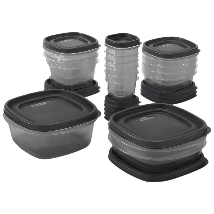 Rubbermaid 32-Piece EasyFindLids Food Storage Container Set: $20 Rubbermaid 32-Piece EasyFindLids Food Storage Container Set: $20