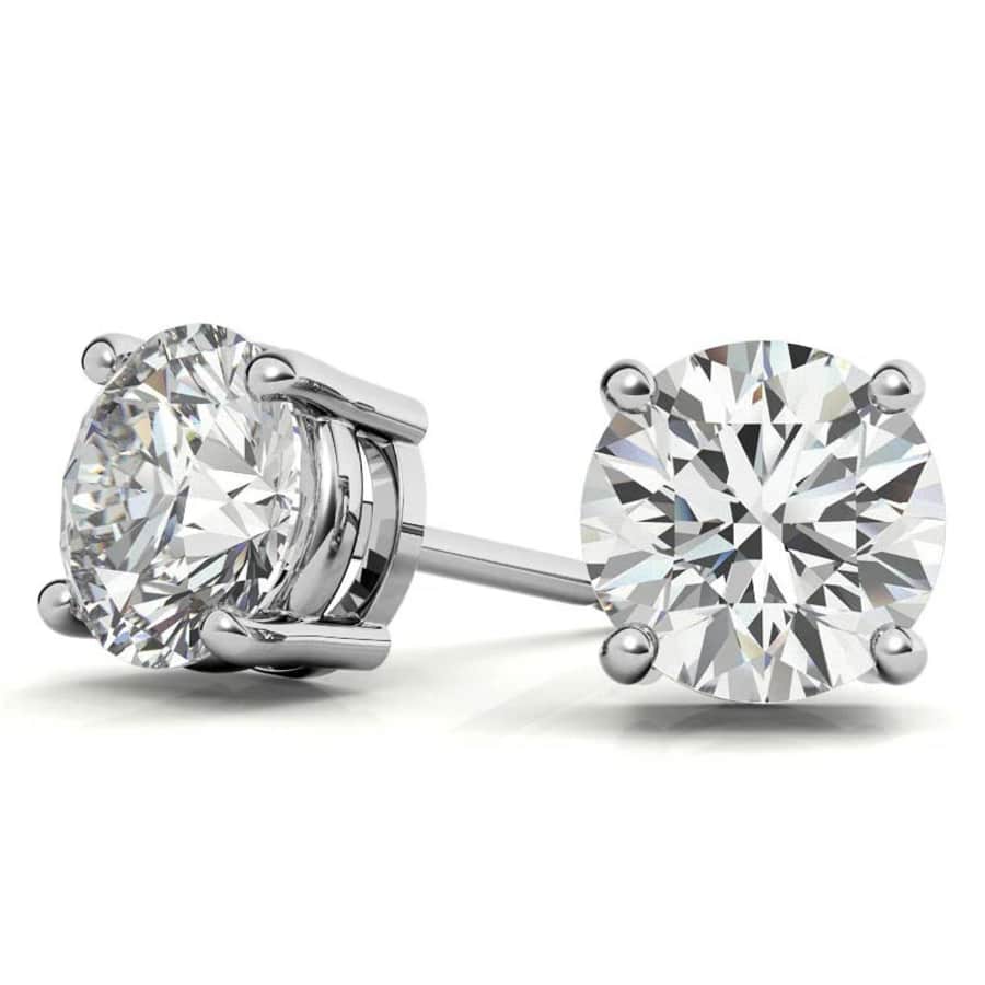 3.00-TCW Diamond Stud Earrings: $1,000