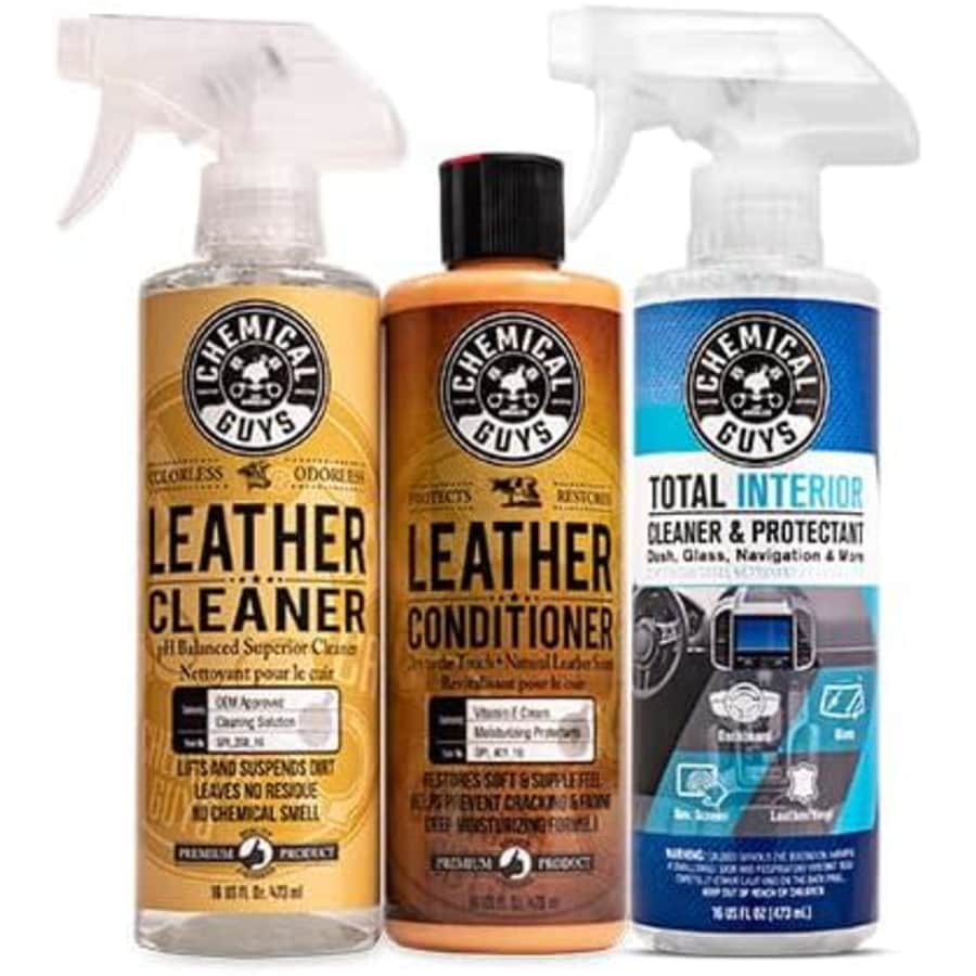 Chemical Guys Leather Cleaner & Total Interior Bundle: $23.99