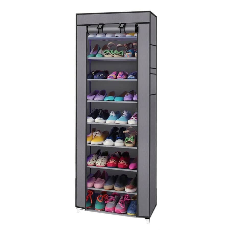 Zimtown 10-Tier Shoe Rack: $13