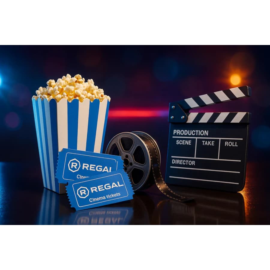 Regal Premiere Movie Tickets for 2 with Popcorn: $18