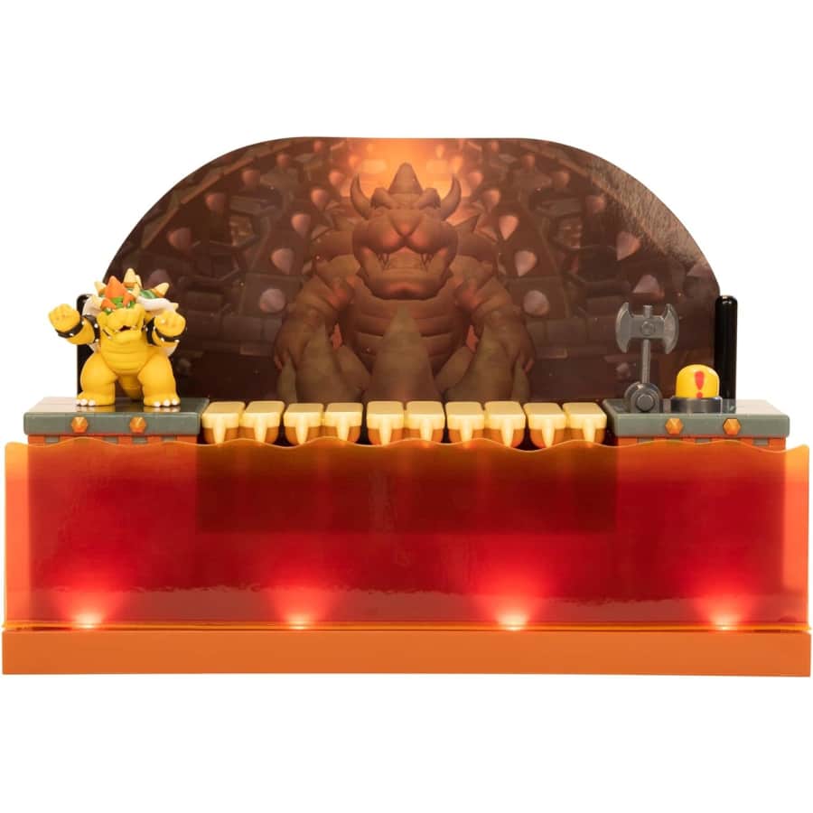 Super Mario Nintendo Deluxe Bowser Battle Playset w/ Lights and Sounds: $23 Super Mario Nintendo Deluxe Bowser Battle Playset w/ Lights and Sounds: $23