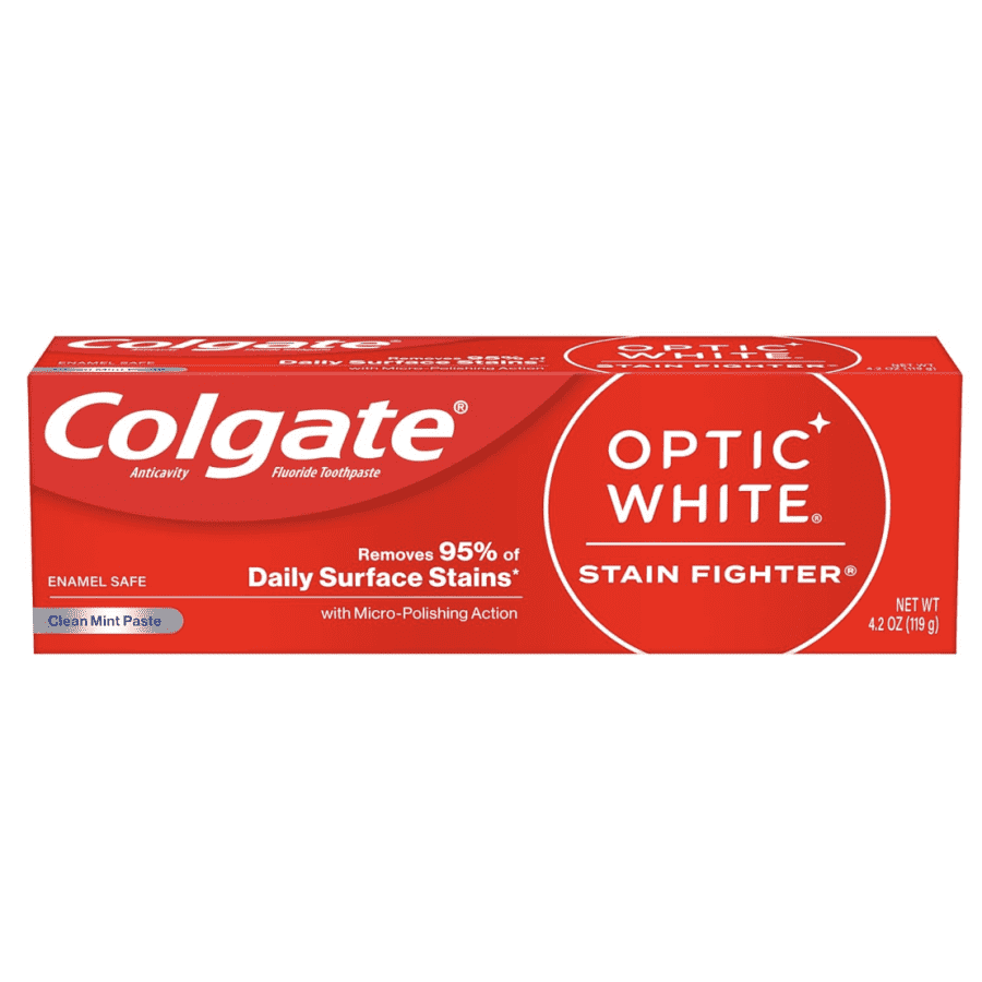 Colgate Optic White Stain Fighter Whitening Toothpaste: 2 for $4.60 Colgate Optic White Stain Fighter Whitening Toothpaste: 2 for $4.60