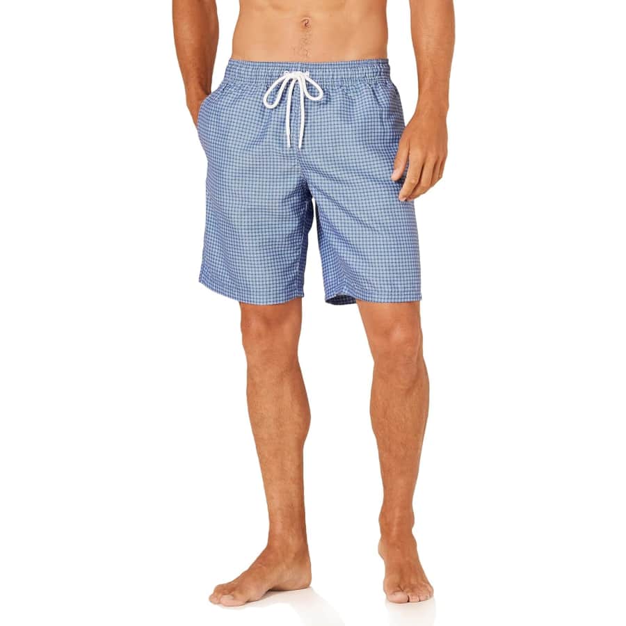 Amazon Essentials Men's 9" Relaxed-Fit Quick-Dry Swim Trunk: $8.45