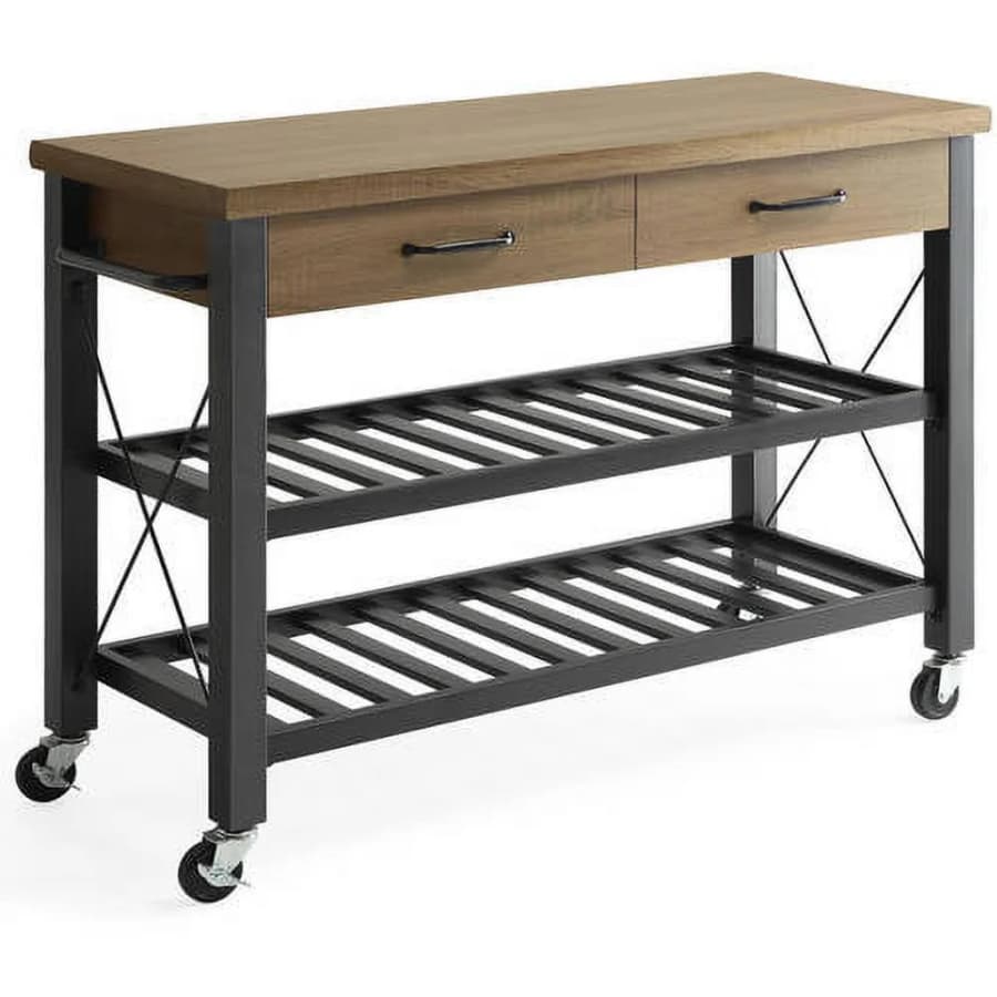Whalen Santa Fe Kitchen Cart w/ Metal Shelves & TV Stand Feature: $108 Whalen Santa Fe Kitchen Cart w/ Metal Shelves & TV Stand Feature: $108