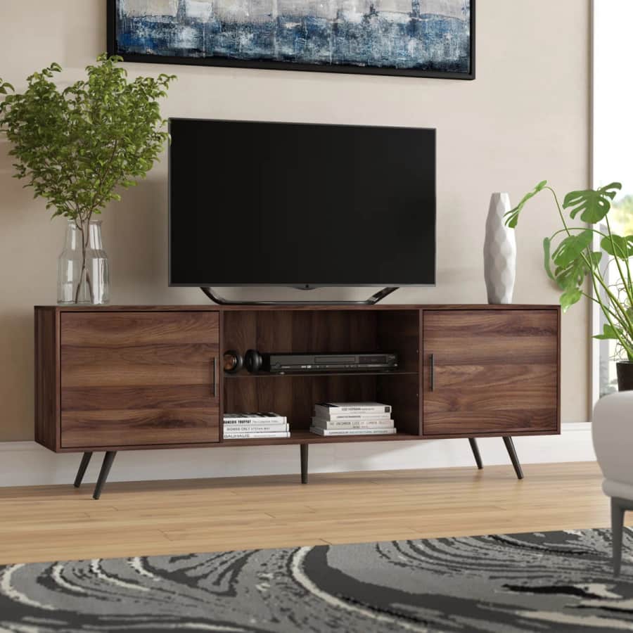 Wade Logan Mid-Century Modern TV Stands and Entertainment Centers at Wayfair: Up to 60% off + extra 10% off first order