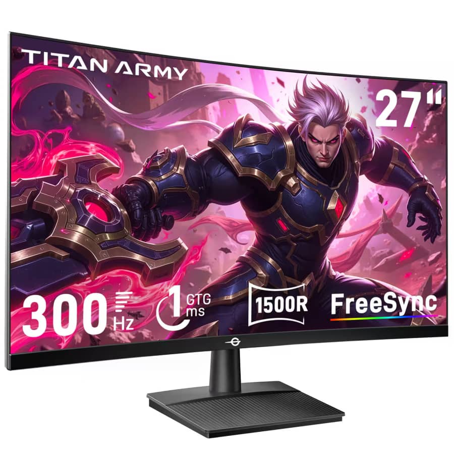Titan Army 27" 1080P Curved Gaming Monitor: $139.99 Titan Army 27" 1080P Curved Gaming Monitor: $139.99