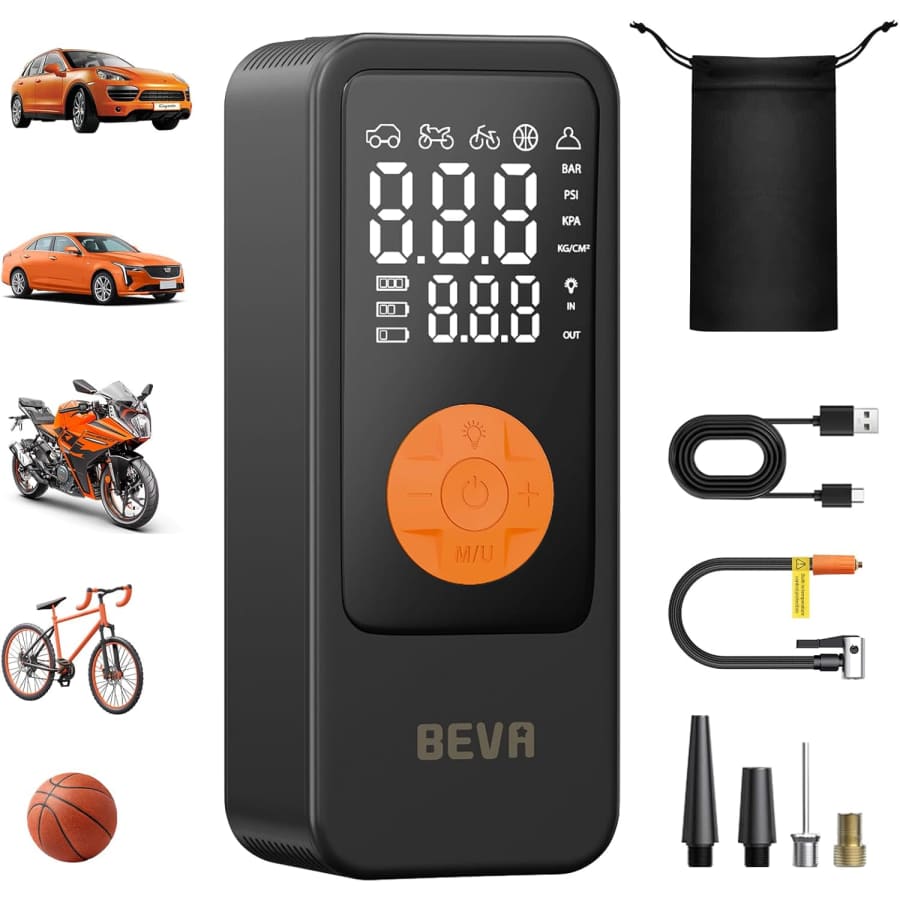 Beva Portable Tire Inflator Air Compressor: $17.59 Beva Portable Tire Inflator Air Compressor: $17.59