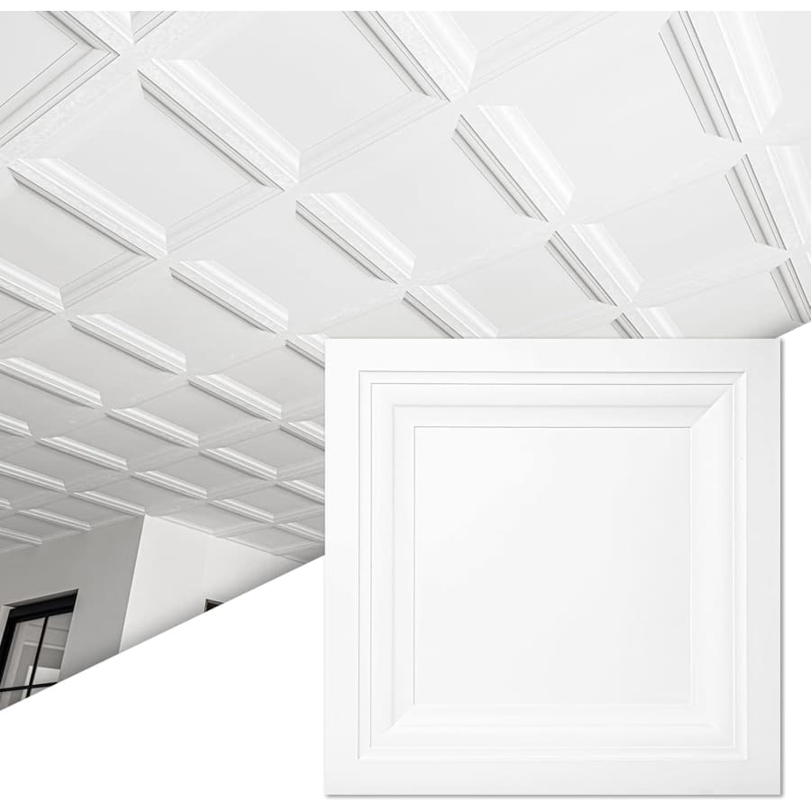 Art3d 2x2-Foot PVC Ceiling Tiles 12-Pack: $44.99