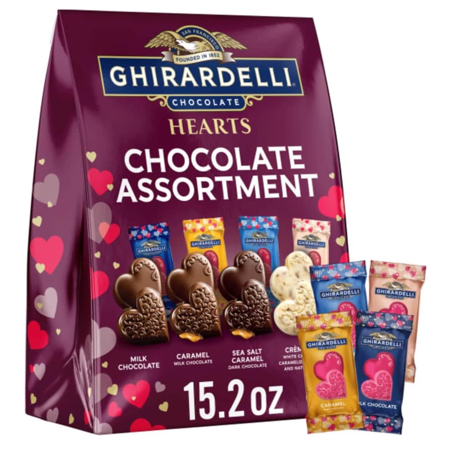 Ghirardelli Chocolate Hearts Assortment: $17