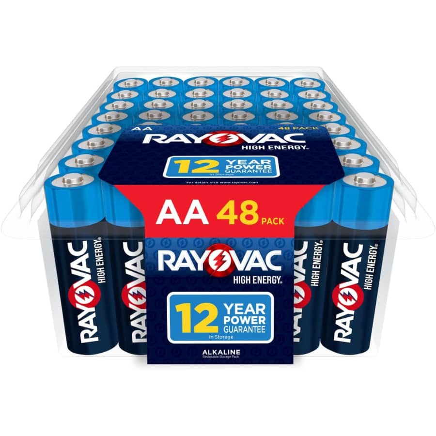 Rayovac High Energy AA Batteries 48-Pack: $13 via Sub & Save