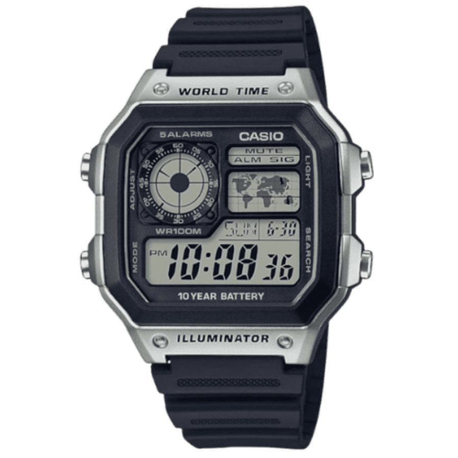 Casio AE1200WH Series Men's Digital Watch: $24